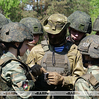Второй день смотра конкурса на лучший военно патриотический клуб Вооруженных Сил 