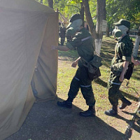 Занятия по РХБЗ с новым пополнением