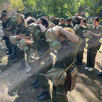 Занятия по РХБЗ с новым пополнением