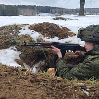 Занятия по огневой подготовке с военнослужащими 120 омбр