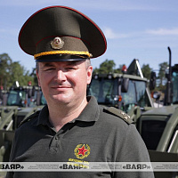 Церемония вручения новой инженерной техники соединениям и воинским частям Вооружённых Сил