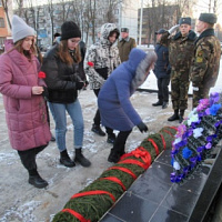 Митинг, посвященный 33-й годовщине вывода советских войск из Афганистана