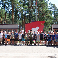 Открытие военизированных сборов центра патриотического воспитания молодежи «Вектор» и лагеря «Защитник Отечества»