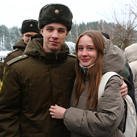 В 11 омбр более 200 новобранцев произнесли слова клятвы на верность Родине