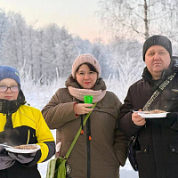 Православные верующие отмечают Крещение Господне