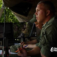 Военнослужащие 6 омбр отрабатывают занятия по форсированию водной преграды