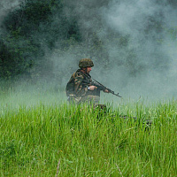 Занятие по тактической подготовке с новобранцами 103 овдбр
