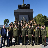 Почтили память