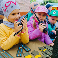 Военнослужащие организовали праздник для воспитанников детского сада 