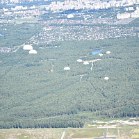 Военнослужащие ССО совершили прыжки с парашютом на полигоне Брестский