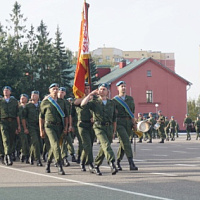 Церемония прощания с Боевым знаменем