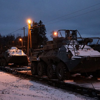 Белорусские военнослужащие встретили хлебом-солью коллег из России 