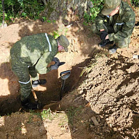 Поисковики обнаружили захоронение времен Великой Отечественной войны