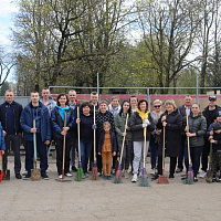 Гродненцы также приняли участие в республиканском субботнике