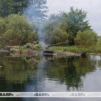 Курсанты Военной академии преодолели водную преграду