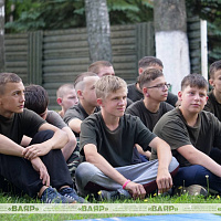 На базе 83 оиаэп продолжает работу военно-патриотический лагерь 