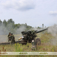 Полевой выход артиллерийских подразделений и  воинских частей  СЗОК