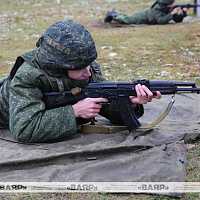 Занятия по огневой подготовке с военнослужащими 120 омбр