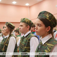 Церемония посвящения учащихся в классы военно-патриотической направленности