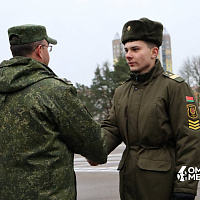 Чествование военнослужащих, выслуживших установленные сроки военной службы