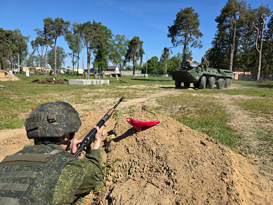 Контрольное тактическое занятие в 38 одшбр