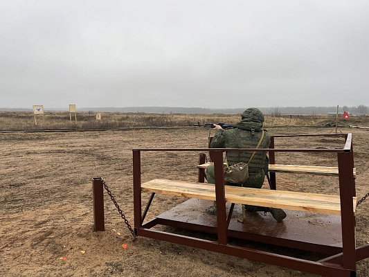 На полигоне Лепельский проходят занятия по боевой подготовке
