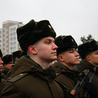 Принятие Военной присяги военнослужащими Минской военной комендатуры