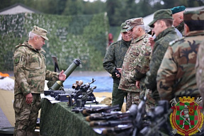 Военные атташе наблюдали за финальным розыгрышем тактического эпизода практических действий войск КШУ