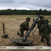 Полевые выходы подразделений 350-й группы артиллерии 6 омбр и 111 абр