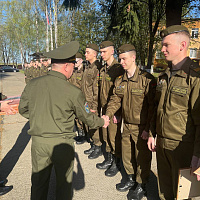 В 116 шаб состоялось чествование военнослужащих, увольняемых в запас