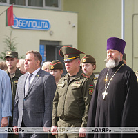 В Бресте открыли мурал в память о выпускнике Военной академии Беларуси Дмитрии Гвишиани