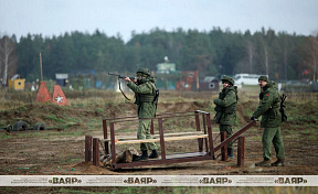 На полигоне 19 омбр проходит сбор по боевой подготовке