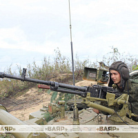  С одним из танковых батальонов ЗОК проводится батальонное тактическое учение