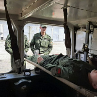 Занятия с курсантами военно-медицинского института в БГМУ