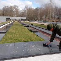 Военнослужащие 30-й отдельной железнодорожной бригады приняли участие в республиканской субботнике