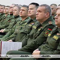 Сбор с офицерами, призванными на военную службу по призыву