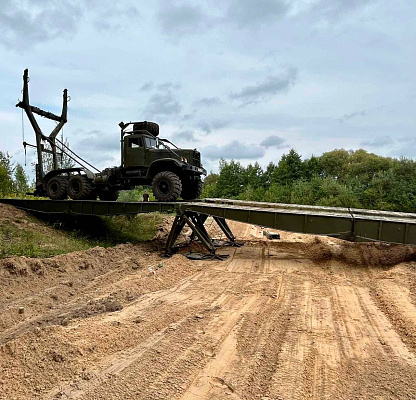 Военные инженеры отработали вопросы наведения понтонных переправ