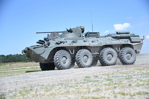 Сбор с водителями бронетранспортеров БТР-82А в 38 одшбр