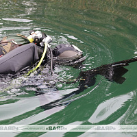 Проходят рабочие водолазные спуски военнослужащих 5 обр СпН