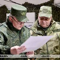 Министр обороны Беларуси посетил командный пункт Западного оперативного командования