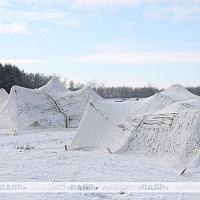 На 227-м общевойсковом полигоне проходит завершающий этап эксперимента по маскировке