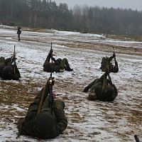 Фотофакт: в 11 омбр продолжаются ККЗ с личным составом нового пополнения