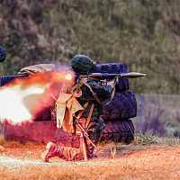 Занятия по огневой подготовке с курсантами Военной академии