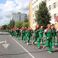 Патриотический пробег по улицам Слуцка