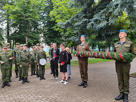 Торжественное открытие смены военно-патриотического лагеря «Вектор» и «Защитник Отечества» 