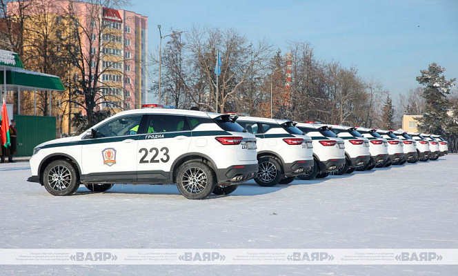Автопарк Военной автомобильной инспекции пополнился новыми патрульными автомобилями