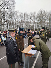 ФОТОФАКТ: принятие присяги новым пополнением 2-й и 188-й гвардейской инженерной бригад