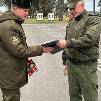 Ритуал чествования военнослужащих состоялся в 7-м инженерном полку