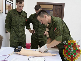 Военные медики провели тренировку в симуляционном центре