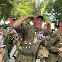 Военнослужащие 72 ОУЦ совершили марш-бросок